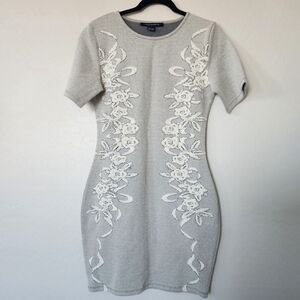 French Connection Womens Size 10 Bodycon Mini Dress Short Sleeve